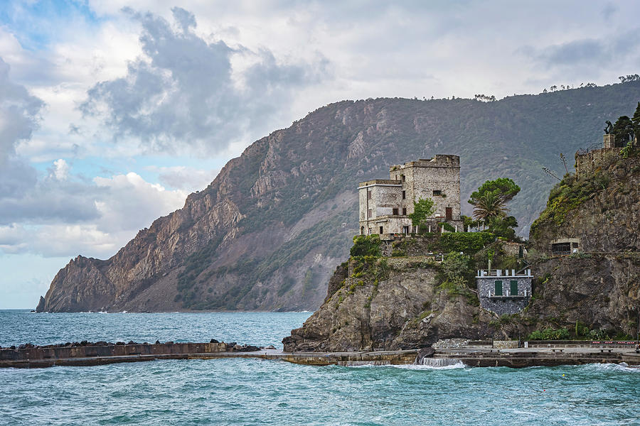 Fortress Turned Restaurant In Monterosso Cinque Terre Italy Photograph