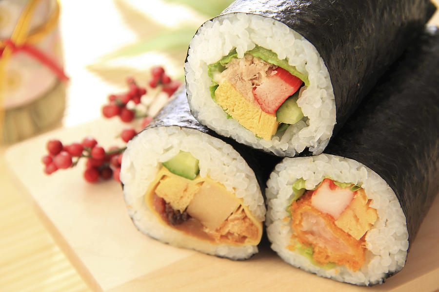 Fortune sushi rolls Photograph by Imagenavi