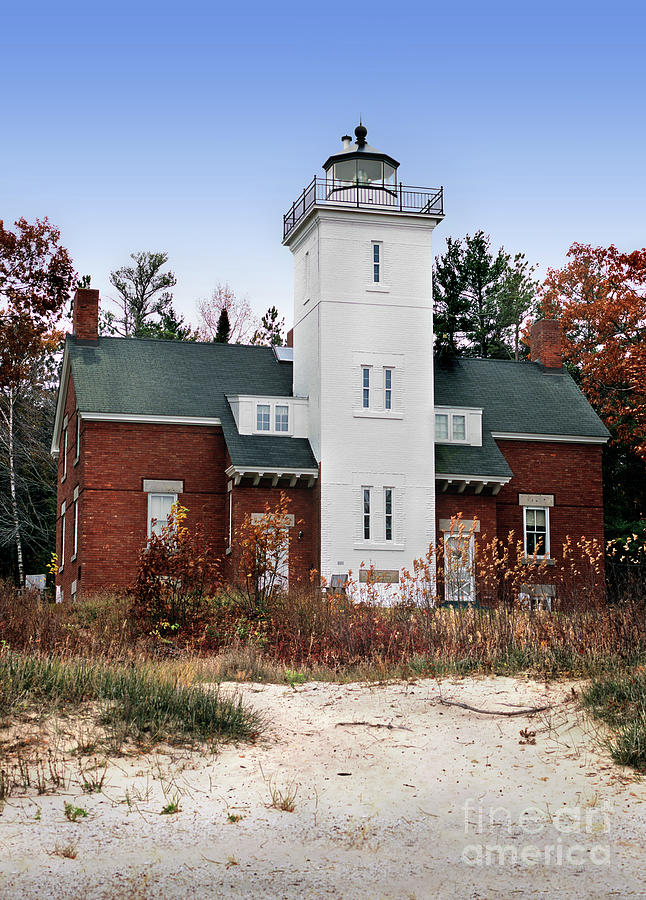 Forty Mile Point Lighthouse Michigan Photograph by Wernher Krutein