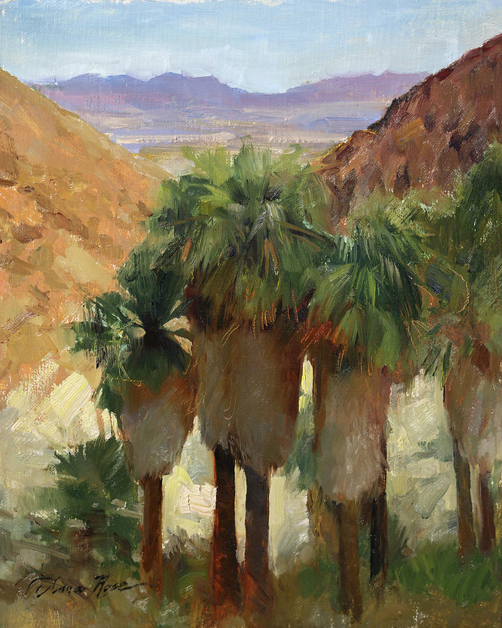 Joshua Tree National Park Painting - Fortynine Palms Oasis by Anna Rose Bain
