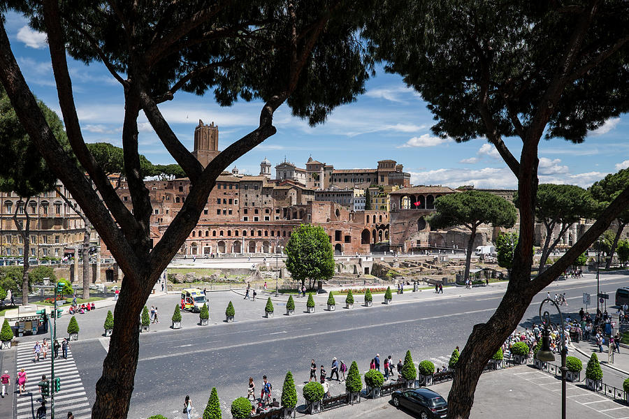 Forum of Trajan Photograph by David L Moore