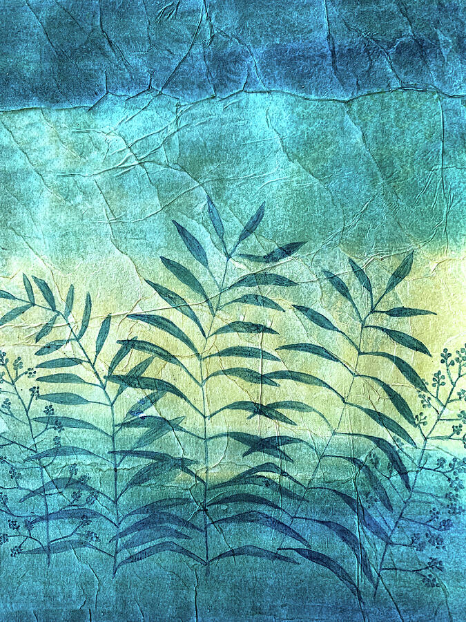 Fossil Plants Mixed Media by Lorena Cassady