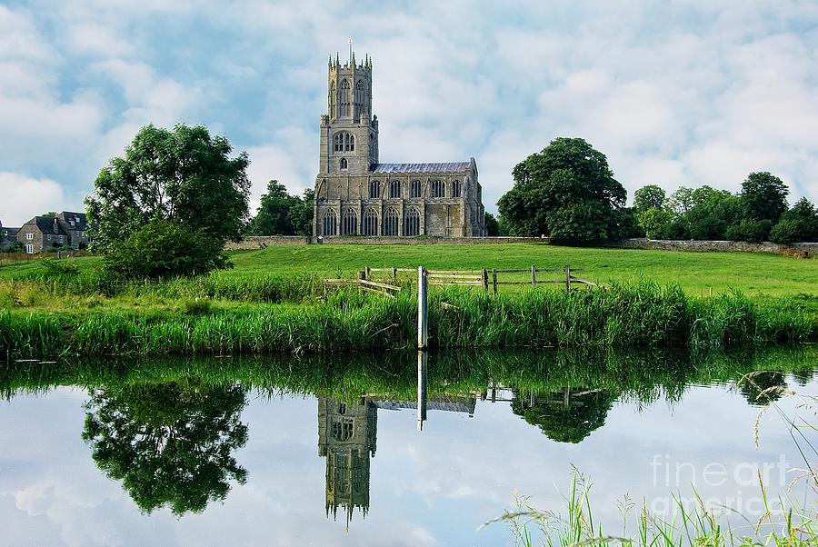 Fotheringhay Church and River Nene Northamptonshire Photograph by Martyn Arnold