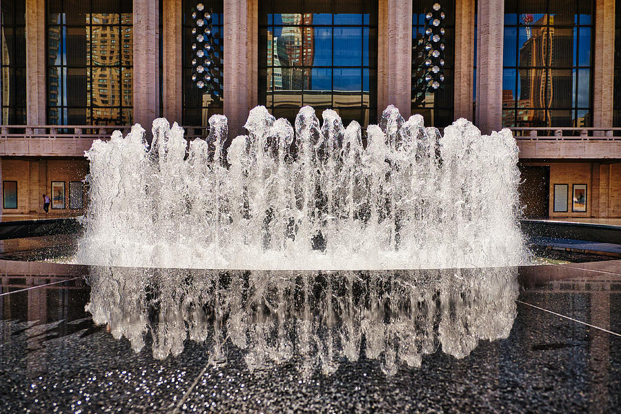 Fountain at Lincoln Center - Manhattan Photograph by Stuart Litoff