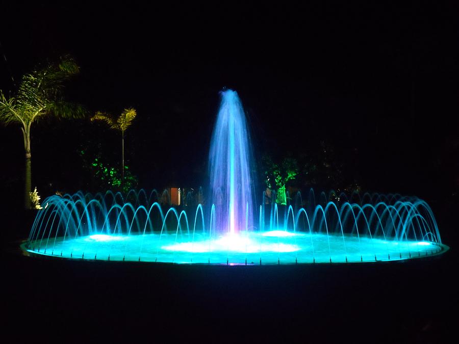Fountain at Night Photograph by Dietmar Scherf