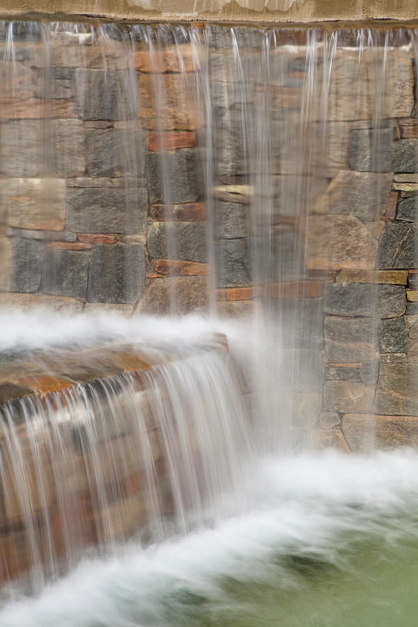Fountain Falls - Art Crossing Riverwalk -greenville Sc Photograph