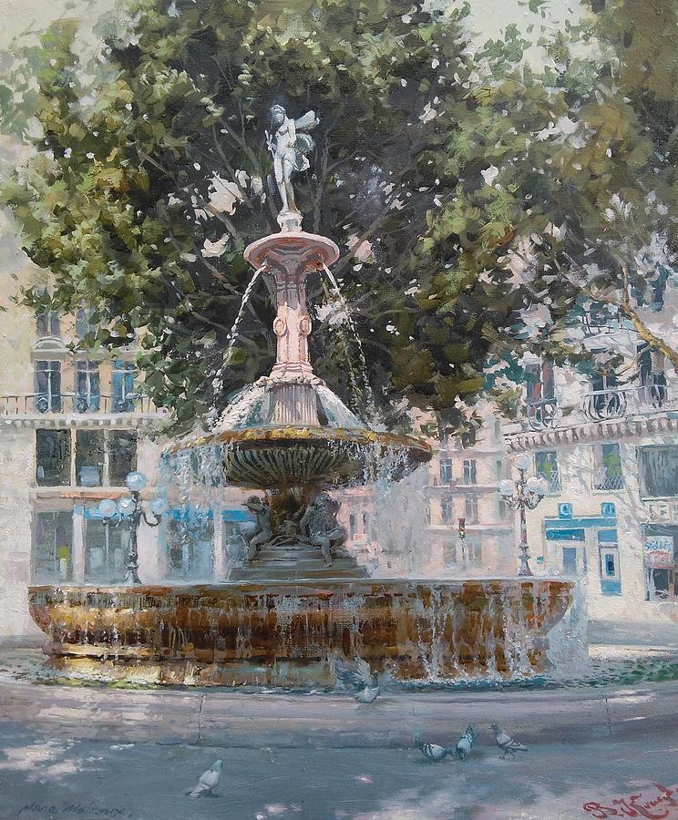 Fountain Fee, Paris Painting