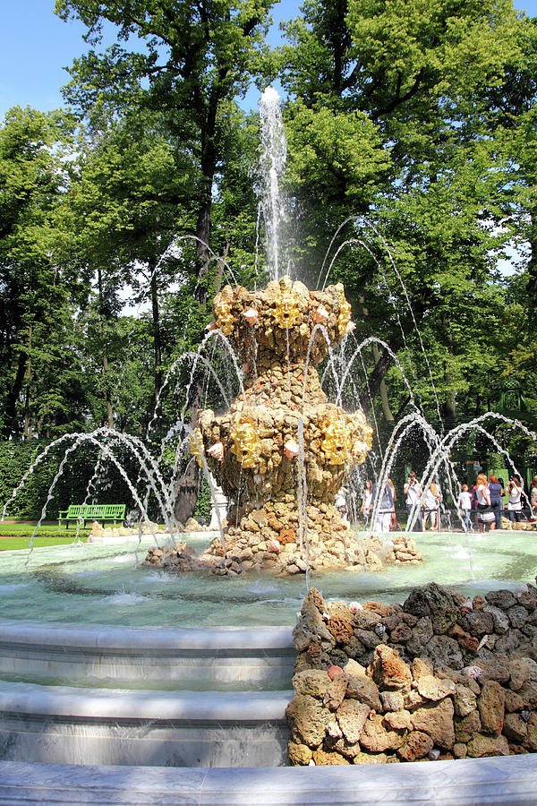 fountain in renovated Summer garden Photograph by Mikhail Kokhanchikov