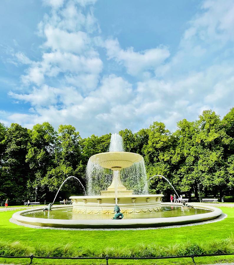 Fountain in Warsaw Photograph by Lyudmyla Melnyk