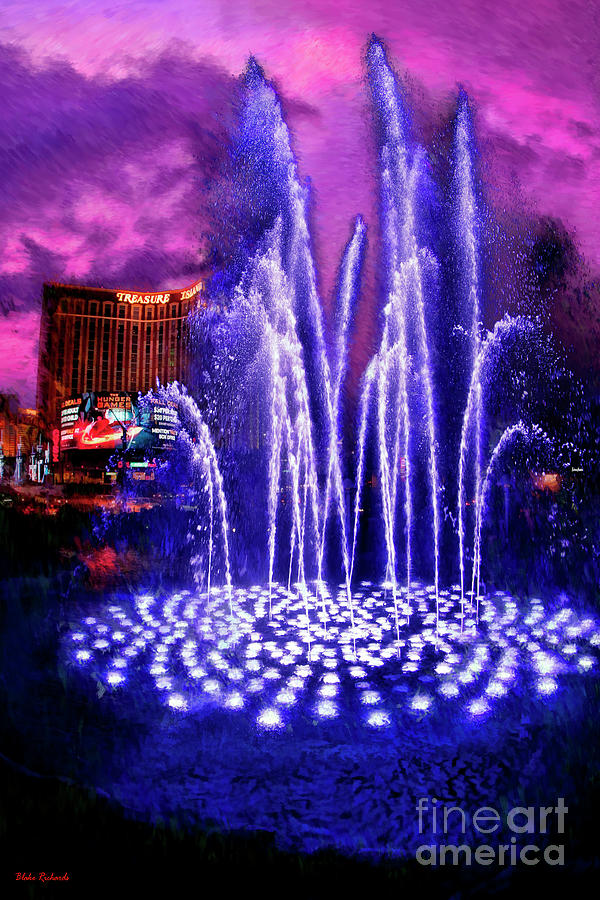 Fountain Las Vegas Treasure Island  Photograph by Blake Richards