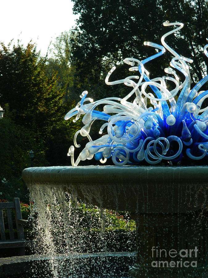 Fountain of Blue Photograph by Tina M Powell - Fine Art America