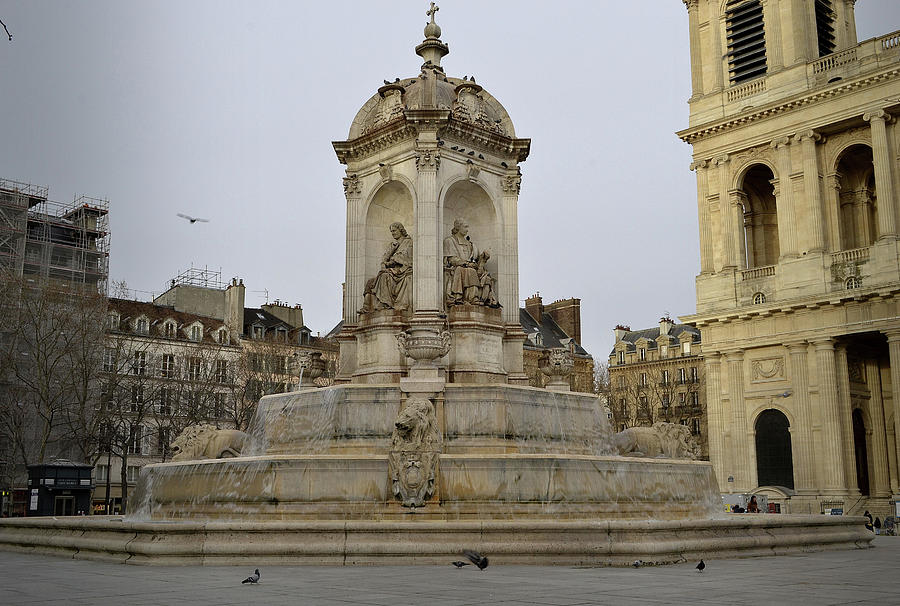 Fountain of Saint Sulpice Photograph by Nadalyn Larsen