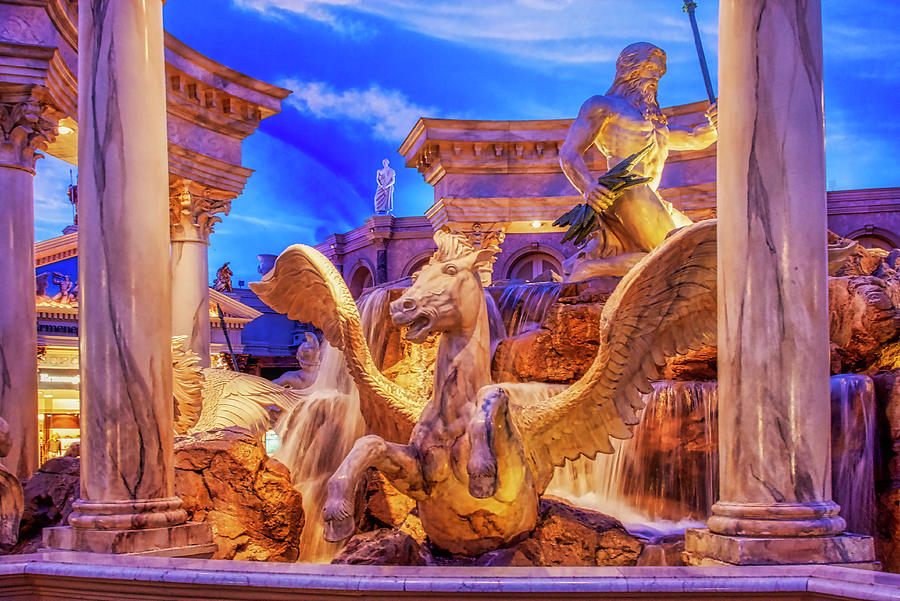 Fountain of the Gods, Caesars Palace, Las Vegas Photograph by Tatiana Travelways
