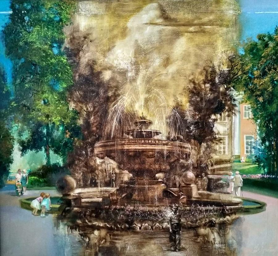 Fountain of time Painting by Sergey Ignatenko