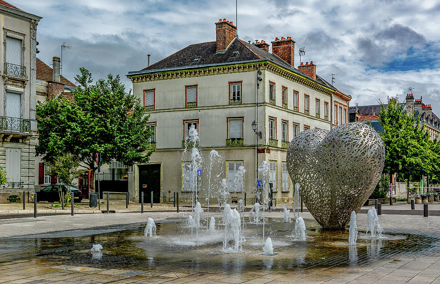 Fountain of Troyes, France Photograph by Marcy Wielfaert