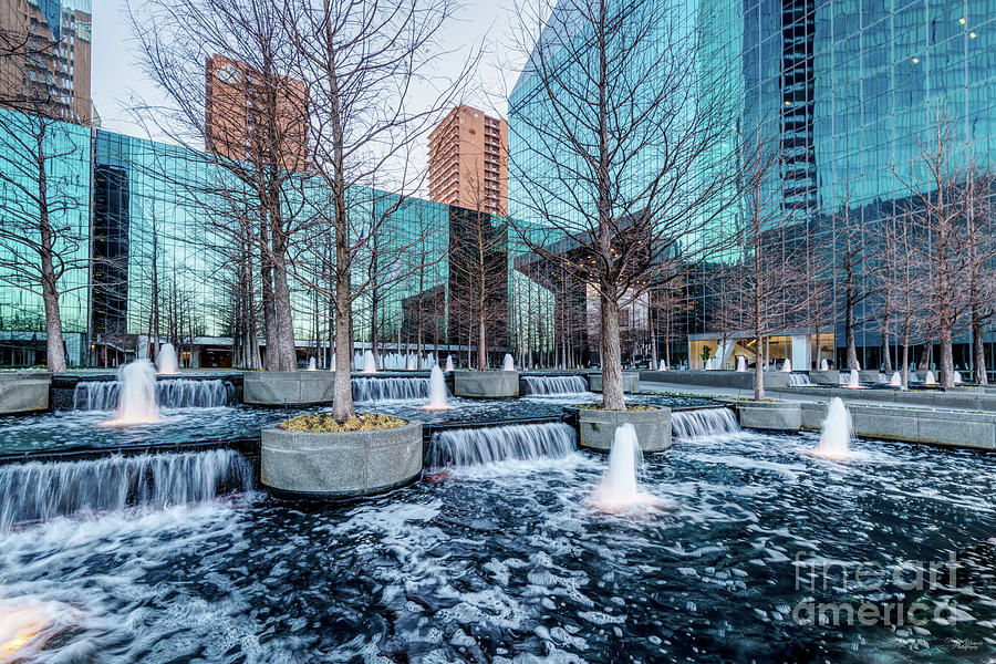 Fountains And Waterfalls In Dallas Photograph by Jennifer White | Pixels