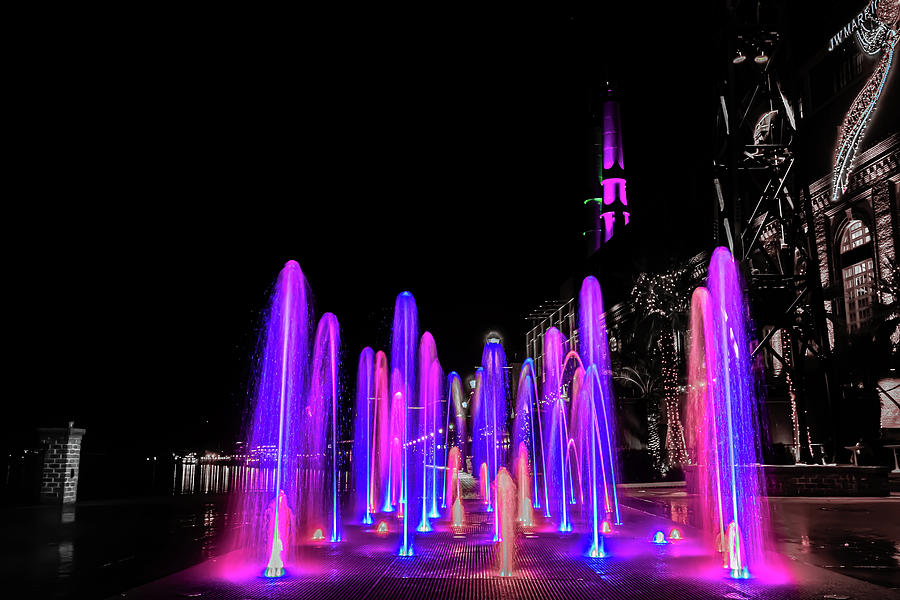 Fountains of Color Photograph by Kenny Thomas