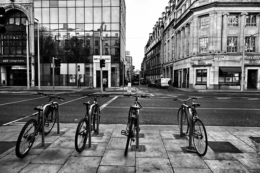 Four Bicycles Photograph by Edward Lee