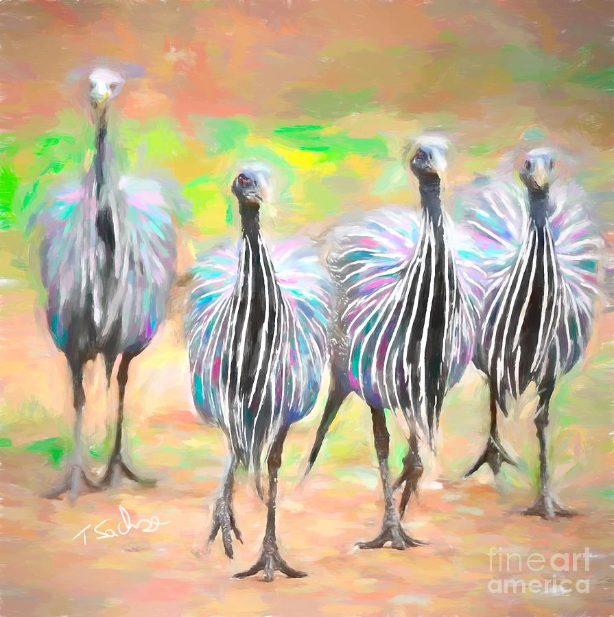 Four Birds Digital Art