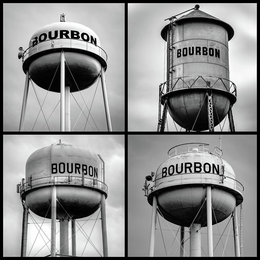 Four Bourbon Towers - Black and White Edition Photograph by Gregory Ballos
