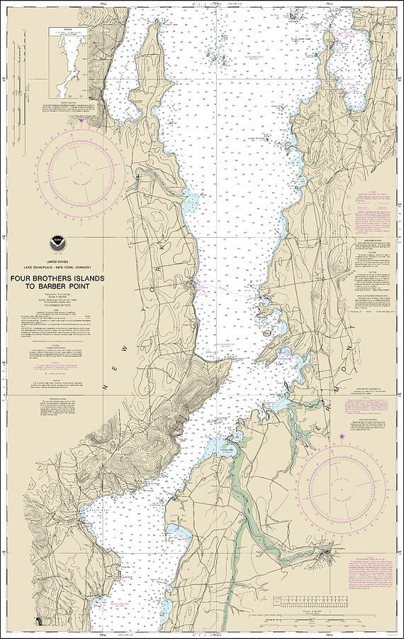 Four Brothers Islands to Barber Point Nautical Chart 14783 No Borders ...