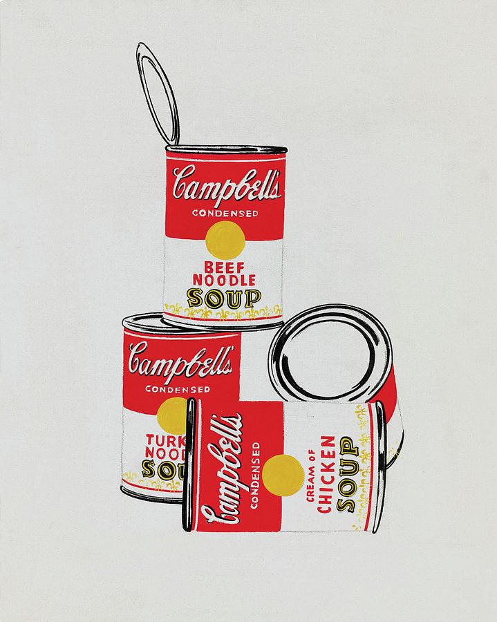 Four Campbell's Soup Cans - 1962 Painting by Andy Warhol - Fine Art America