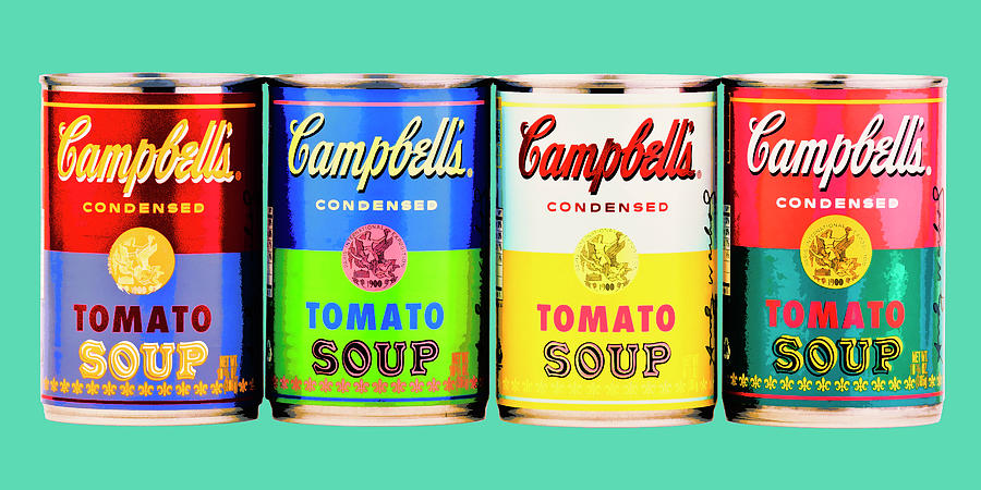 Four Cans of Tomato Soup Photograph by Dominic Piperata