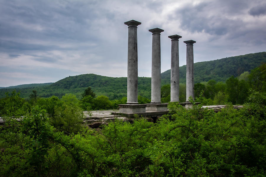 Four Columns in Landscape Photograph by Linda Bonaccorsi