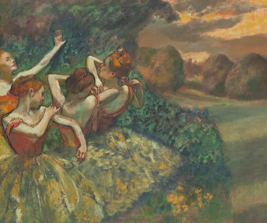 Four Dancers By Edgar Degas Painting