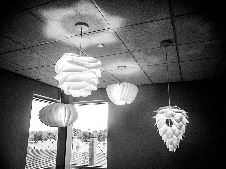 Four Hanging Lights  Photograph by W Craig Photography