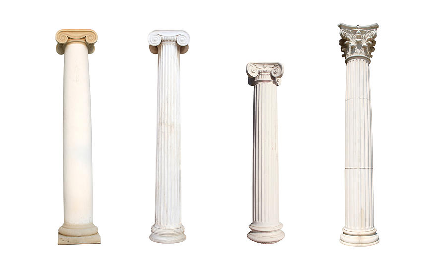 Four isolated columns Photograph by PhotographerOlympus