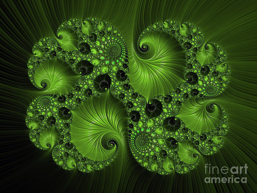 Four Leaf Clover Digital Art by Elaine Teague