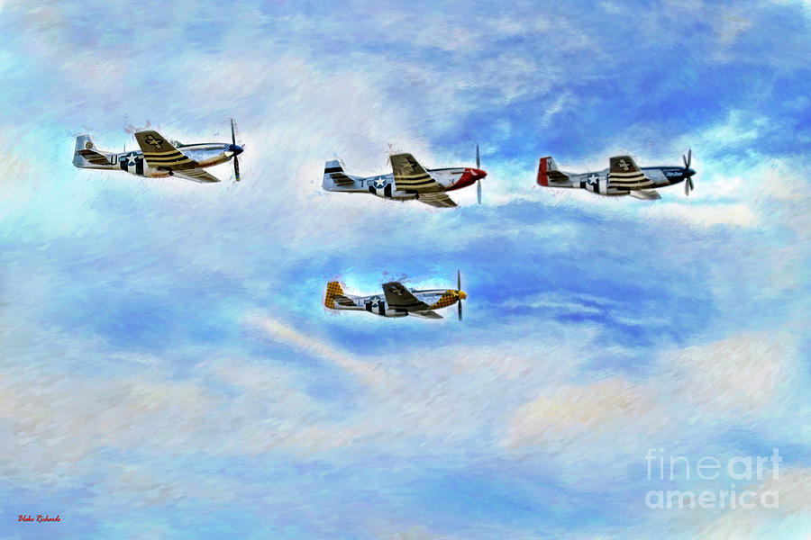  Four P-51 Mustangs Photograph by Blake Richards