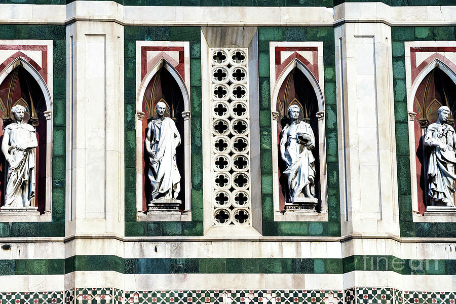 Four Prophets by Donatello on Giottos Campanile in Florence Italy Photograph by John Rizzuto