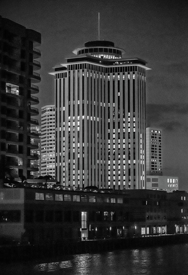 Four Seasons At Night In Black and White Photograph by Greg Mimbs