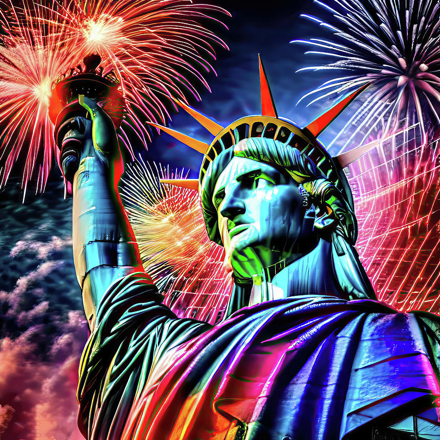 Independence Day Digital Art - Fourth of July 2023 by Flees Photos