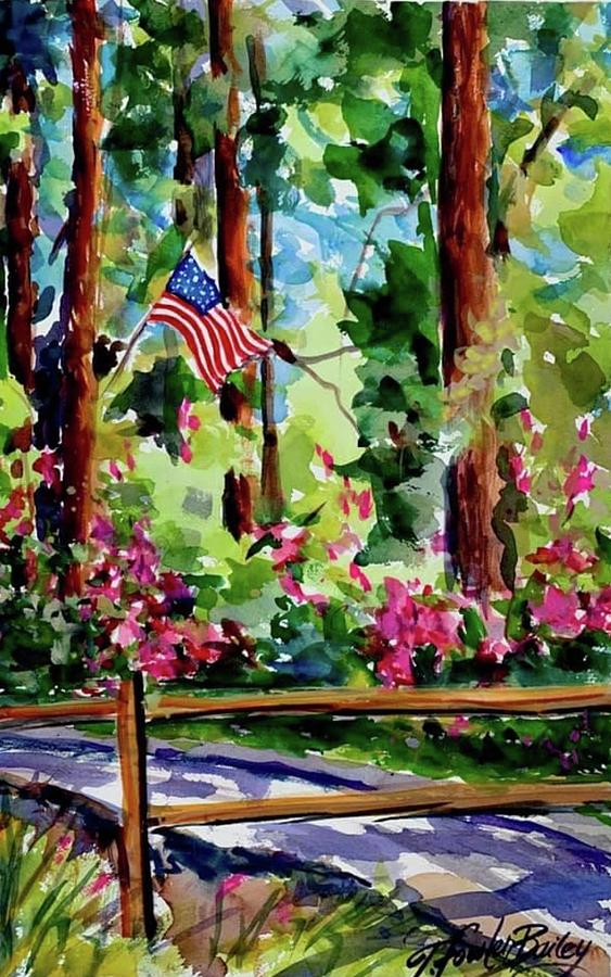 Pierpoint Painting - Fourth  of July at Kristas by Therese Fowler-Bailey