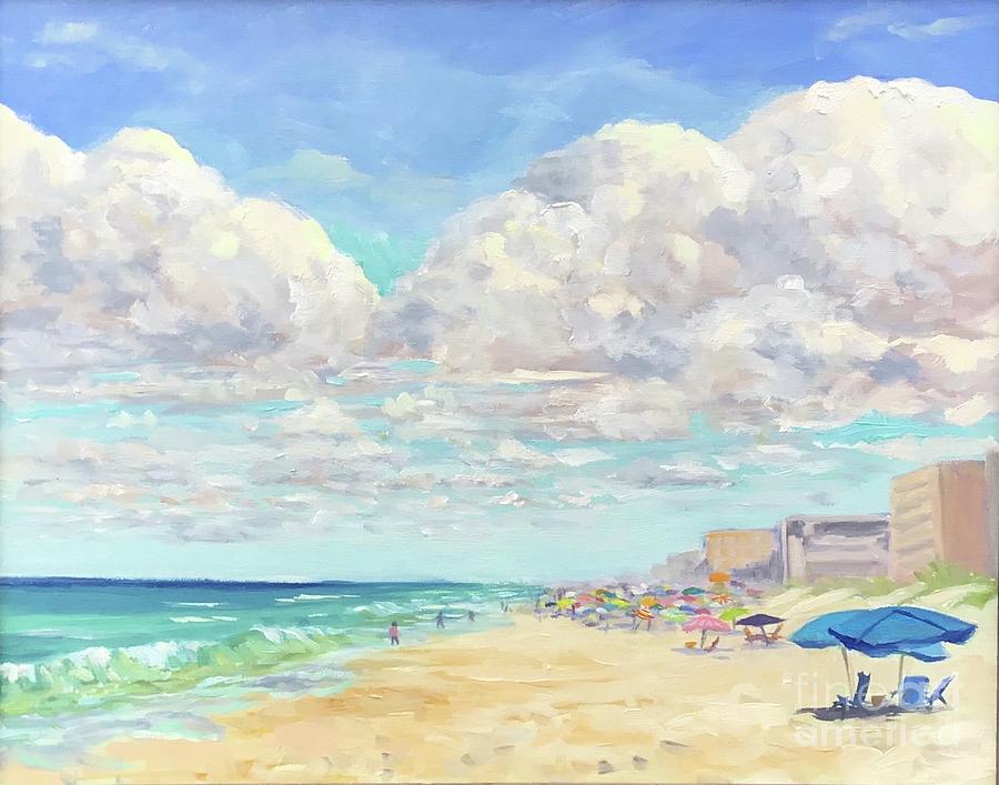 Fourth Street Beach Painting by Anne Marie Brown
