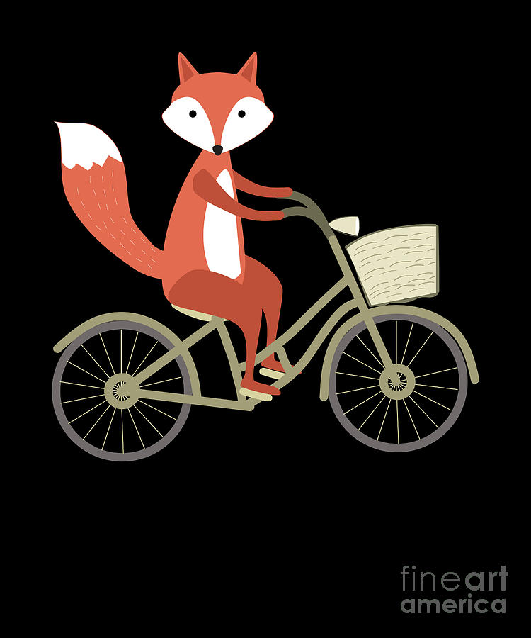 Fox Biking Bike Cyclist Bicycle BMX MTB Race Gift by Thomas Larch