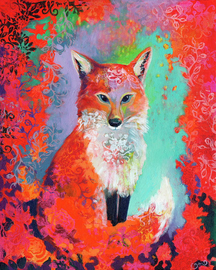 Fox Charming Painting