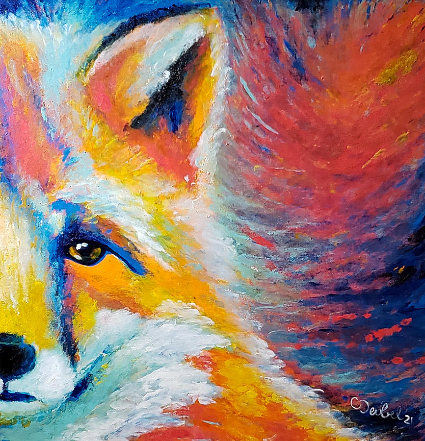 Fox Painting by Christina Deubel | Fine Art America