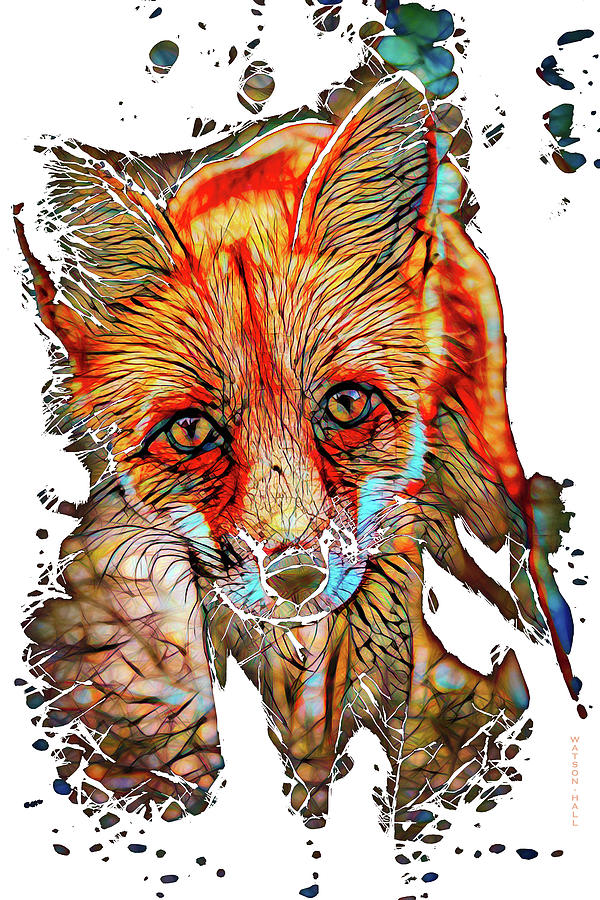 Fox - Fractured Environment Digital Art