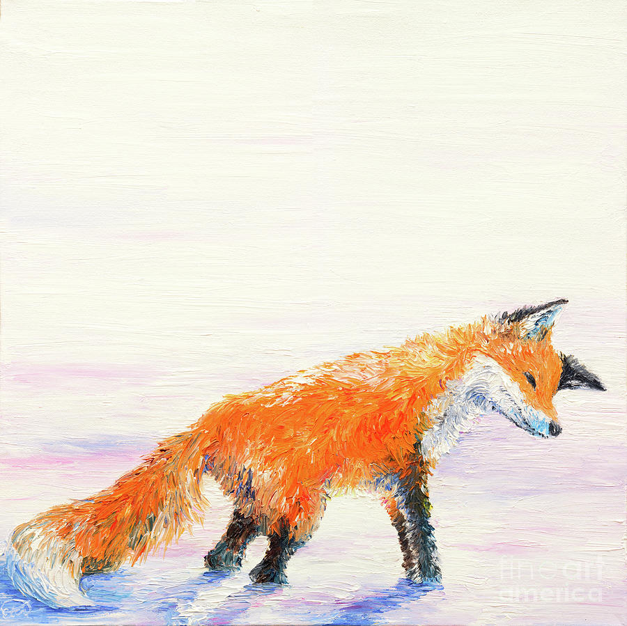 Fox Hunt- Listen Painting by Elizabeth Mordensky
