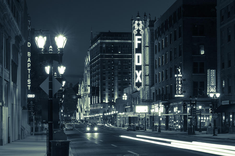 St. Louis Photograph - Fox in Blue by Scott Rackers