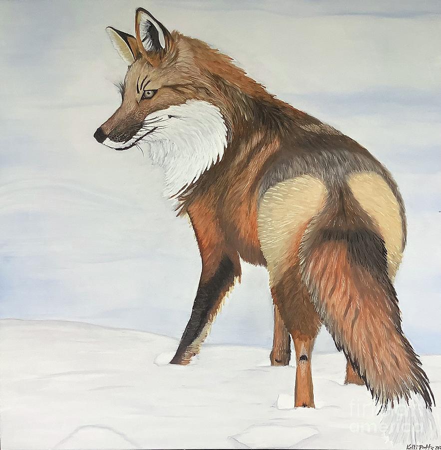 Fox Painting by Kelli Potts - Fine Art America