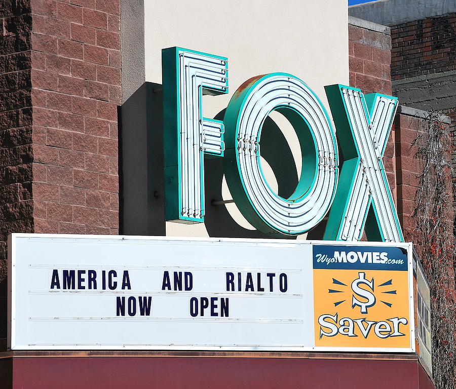 FOX movie theater. Photograph by Oscar Williams Fine Art America