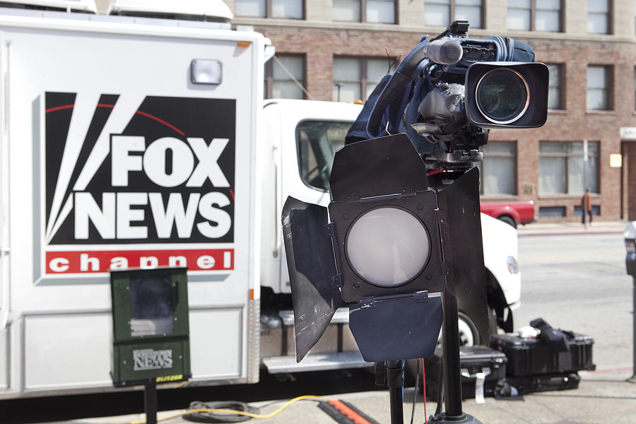 Fox News Truck and Camera on Location Photograph by Steinphoto