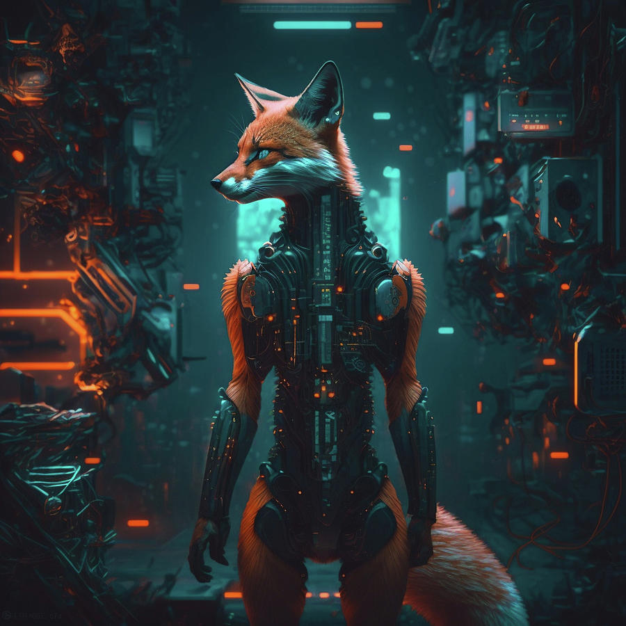 Fox Posing Digital Art Digital Art by Kailooma X TheDol - Fine Art America