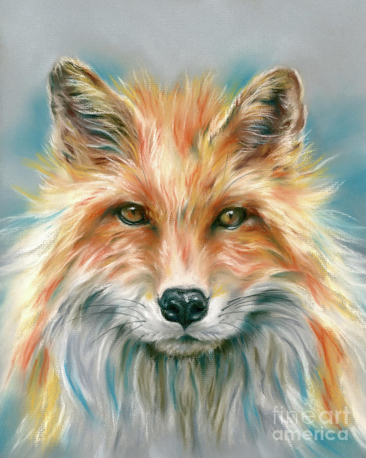 Fox Red and Gold Painting by MM Anderson