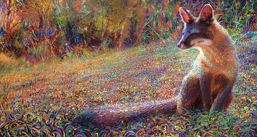 Forest Painting - Fox Tail Thicket by Iris Scott